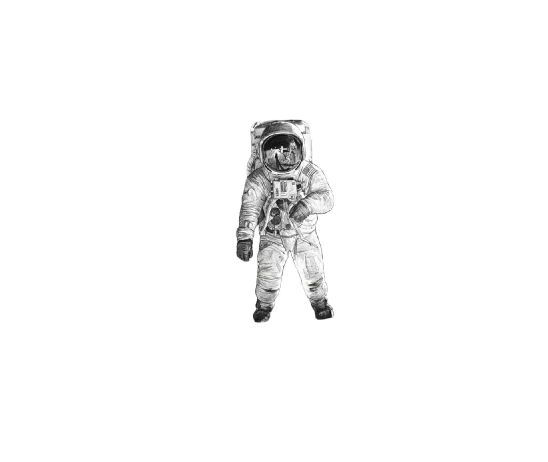 Apollo astronaut on the Moon